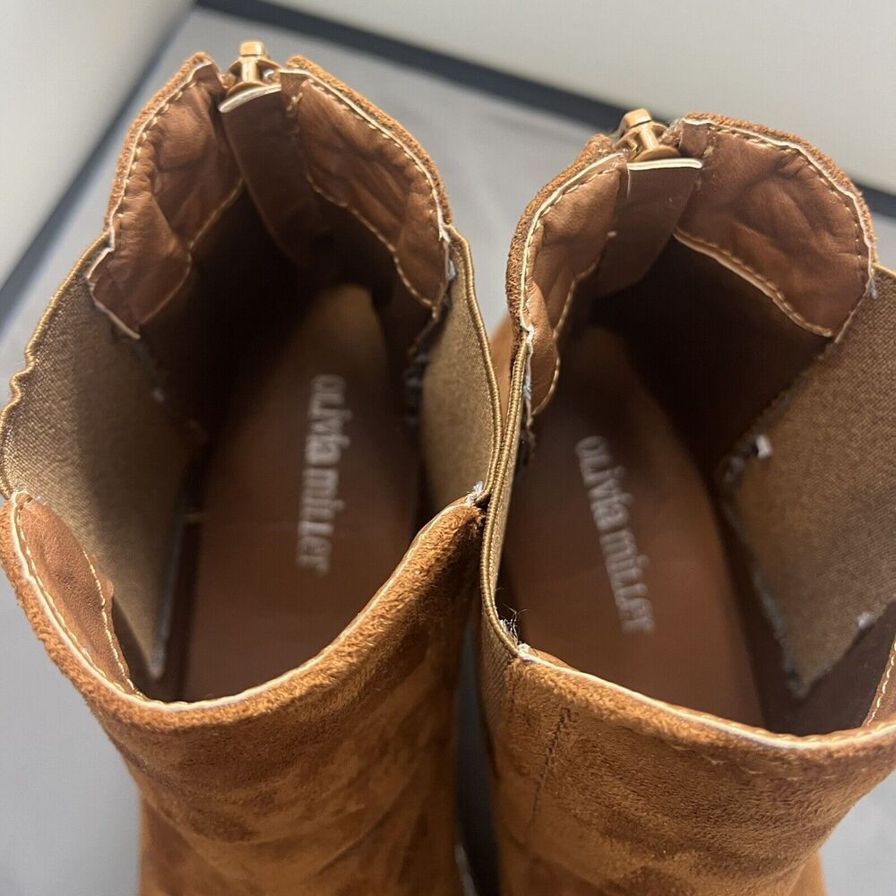 Olivia Millet Brown Platform Boots Women’s Size 8 1/2 - Picture 10 of 10